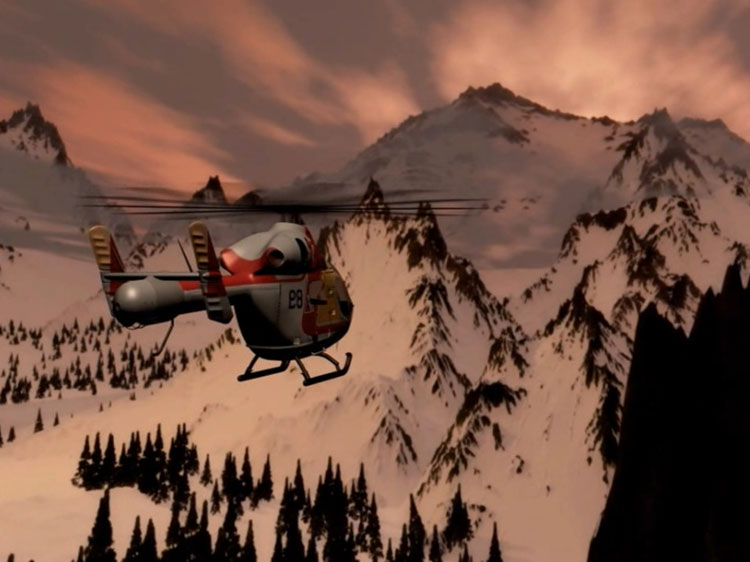 乘着直升机来到一个雪山地。.jpg